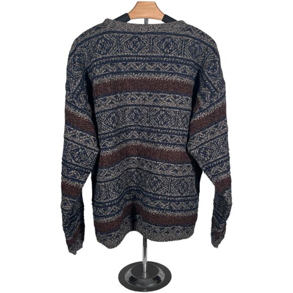 St. John’s Bay Vintage Sweater Mens XL Granpda Goblincore Chunky Knit 90s - Picture 3 of 6